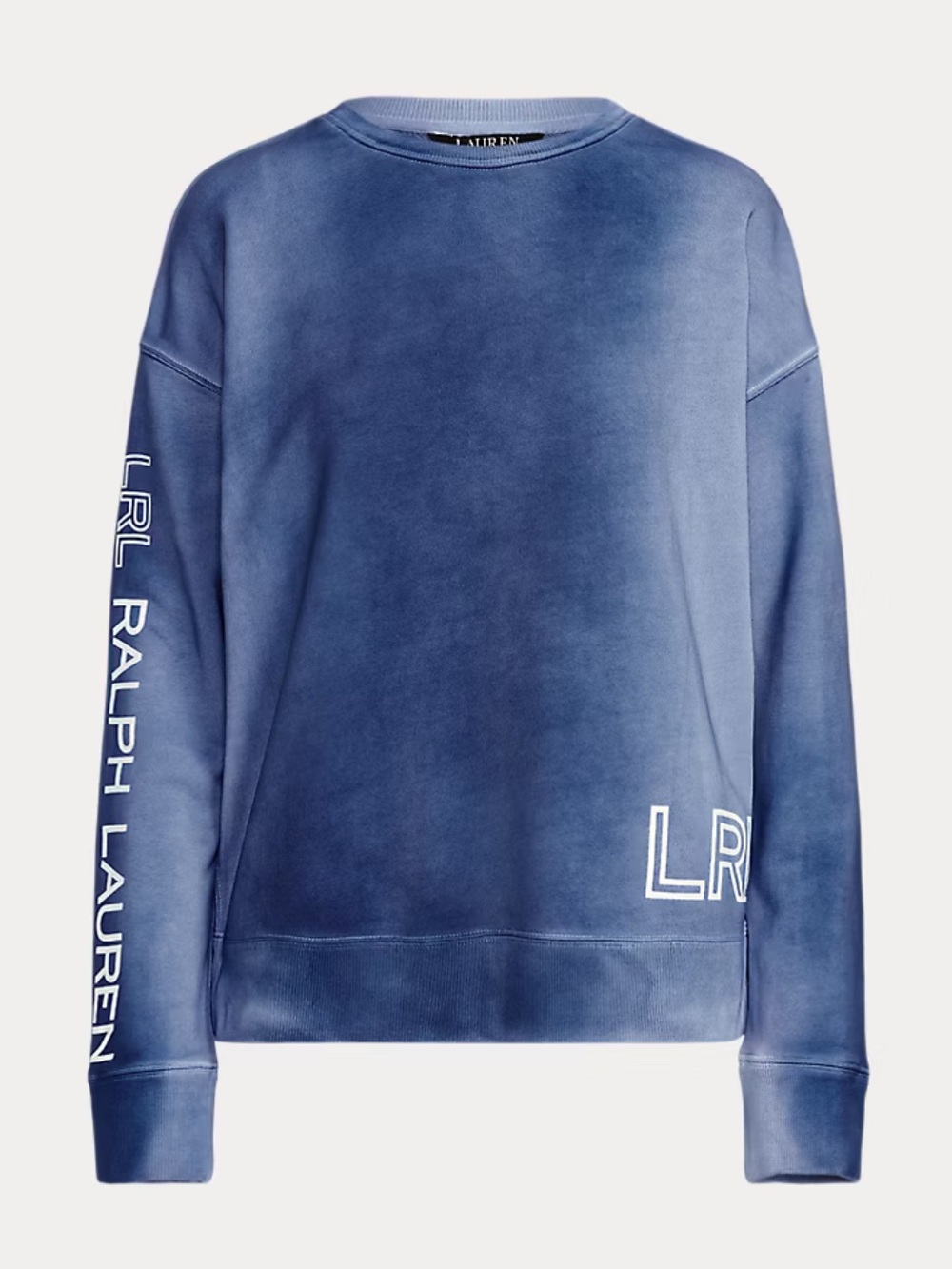 BOGO! Lauren Ralph Lauren Logo French Terry Pullover Blue Size Medium